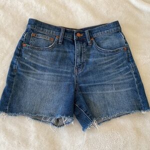 Madewell High Rise Jean shorts